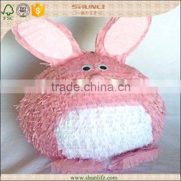 Rabbit paper Pinata design for party decoration