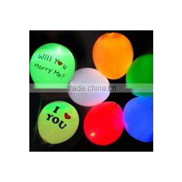 12 inch fashion LED light balloon custom printed LED balloon