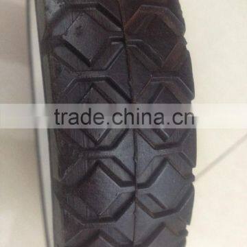 6"x1.4" Plastic Rim Wheels Solid Rubber Wheel photo-2