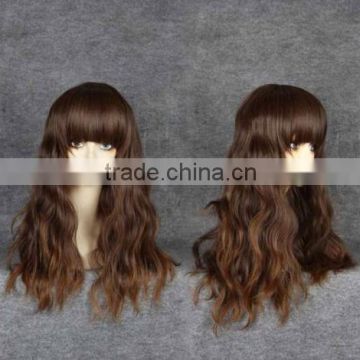 Brown Long Hair curly Lolita Wig N497