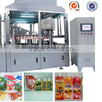 Automatic stand-up pouch filling capping machine