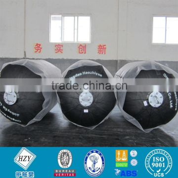 Pneumatic rubber fender for ship