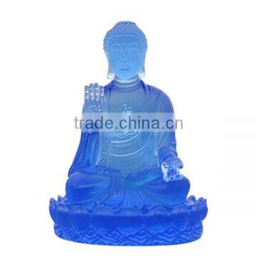 glass buddha statue Liuli glass Made of old traditional methods liuli buddha