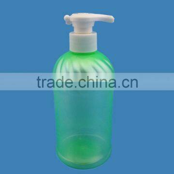 500ml pet green fashion hanging shampoo bottle