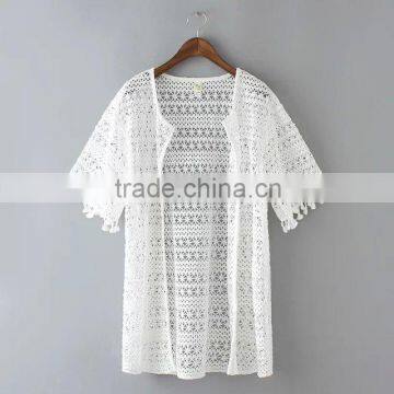 L037 Womens Crochet Kimono Wholesale Chinese Hot Sex Girls Photo Kimono