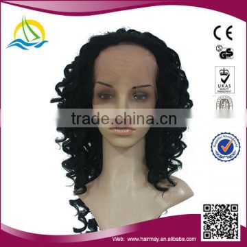 Factory price Resistant afro curl lace wig