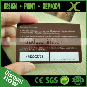 Free Design~~~!!! Plastic beautiful membership card