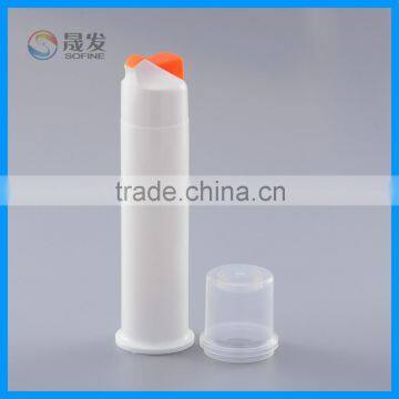 Shantou Factory Price 120ml Empty Plastic Airless Pump Toothpaste Bottle photo-2