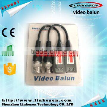 Power CCTV video balun with BNC connector