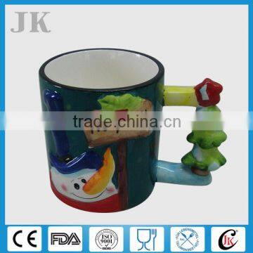 Promotional classic ceramic 3D bulk christmas mug