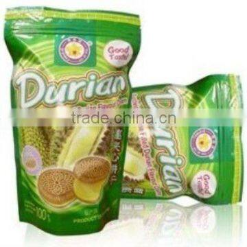 Thai Durian Flavoured Sandwich Biscuits