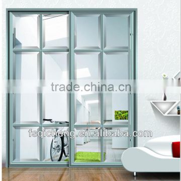 Glass Lattice Sliding Door