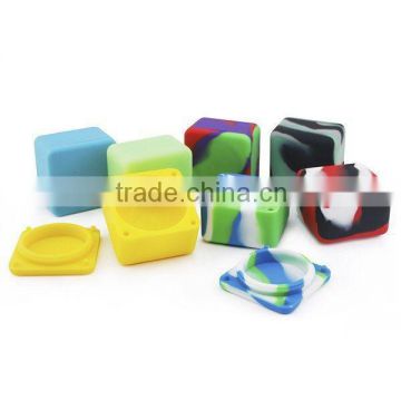 high quality customized small silicone pet food container, silicone jar, oil silicone container