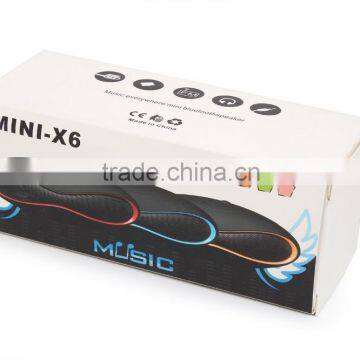 Mini-X6 Rugby Mini Bluetooth Speaker With TF Card Slot and U Disk Function photo-6