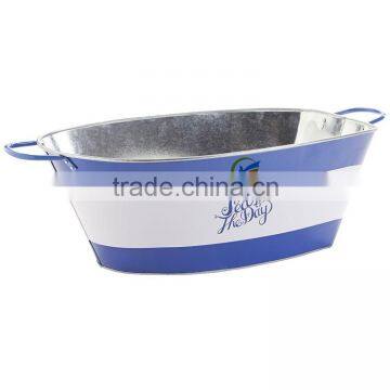 Seas the Day Galvanized Iron Beverage Tub
