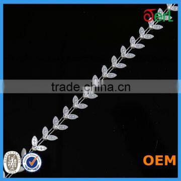 White Rhinestone Jewelry Pearl Roll Trimming Chain for Garment photo-5
