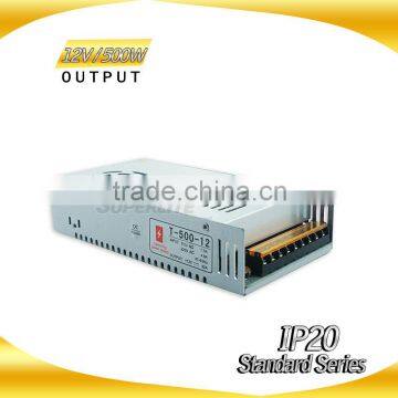 LED strip power supply 12v 500w ac dc power supply
