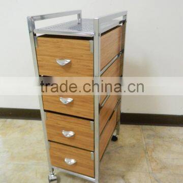 4 MDF special small drawer storage organizer rolling trolley cart chrome