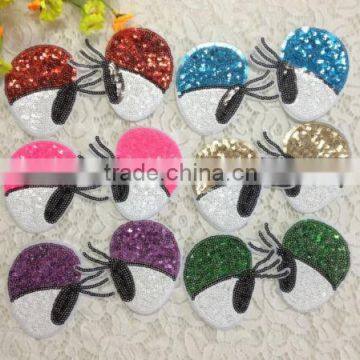 custom made fantasy eyes sequin patches/sequin applique