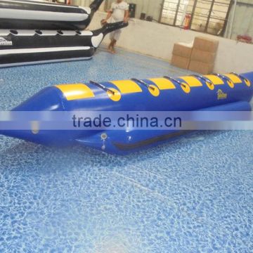 LOGO print Banana Boat 6 persons made by best PVC/Rubber water sports inflatable flyfish boat