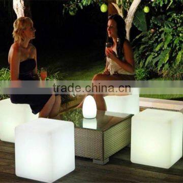 PE plastic IP54 lighted remote control colorful outdoor relax chair