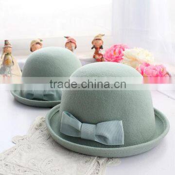 2014 New Fashion Woolen Church Ladies Bowler Hat Pattern For Sale