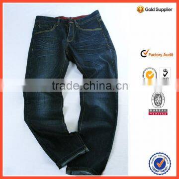 Cotton Ring Spun Denim Fabric Woven Black/Indigo