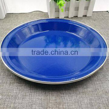 Wholesale 3pcs Blue Speckled Classic Enamelware Dinner Set Mugs/bowl/plate for a Durable Finish