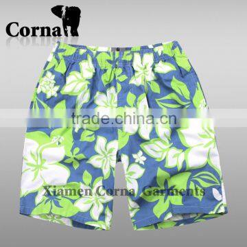 Colorful beach shorts with good quality and 100% polyester
