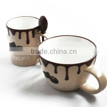 160 ml Fashion Style procelain ceramic coffee cup with handle
