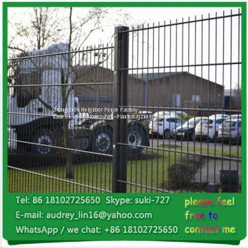 Guangzhou Double Rod Safety Mesh Fencing Panels Double Bar Wire Fence photo-2
