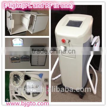 2014 Hot sale Vertical E-light(IPL+RF) beauty machine for hair removal and skin care