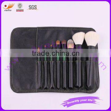 8pcs goat hair travel cosmetic brushes for makeup