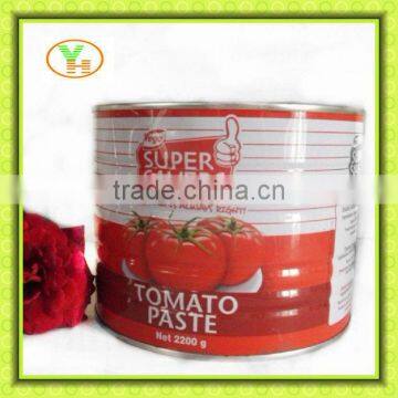 tomato paste factory 70G-4500G China Hot Sell tin canned tomato paste