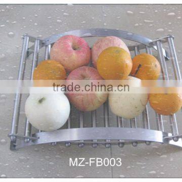 Round stainless steel fruit basket