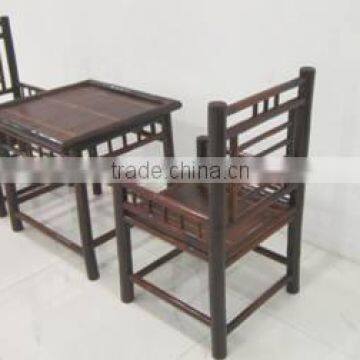 Bamboo set of table and chair, dining set, garden set