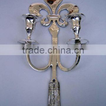 Brass Fleue De Lis Candle Holder Antique Reproductions