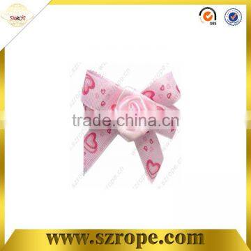 2 cm heart-shaped pattern ribbon bow