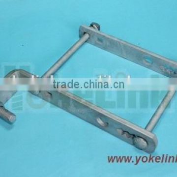 Pole mounting cutout brackets