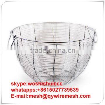 Wicker storage willow baskets iron wire basket