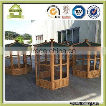 SDB04 Wholesale Large Wooden Bird Aviary Outdoor Bird Cage Animal Cage photo-5