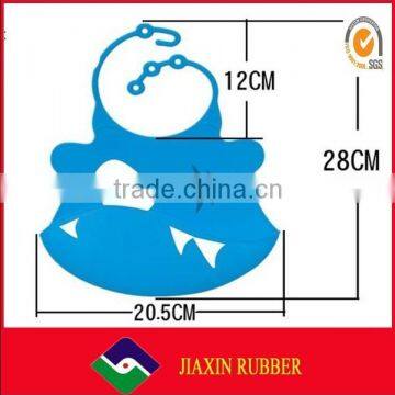 Best Selling Folding Washable Plain Adjustable Silicone Baby Bib Waterproof photo-3