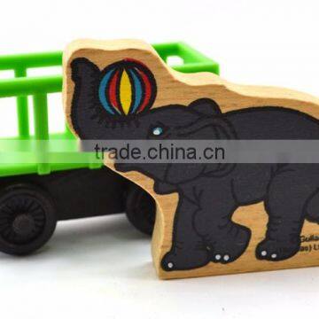 Farm Animal Toys Wooden Trains for Kids photo-6