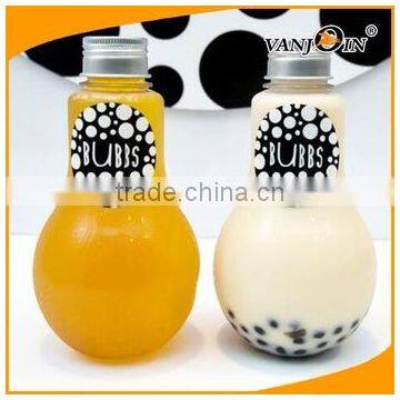 Food Grade 400ml/500ml/700l PET Pastic Lightbulb Bottle With Screw Cap