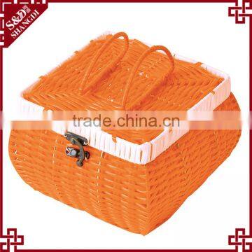 S.D Washing Plastic Rattan Cheap Woven Gift Baskets and Boxes
