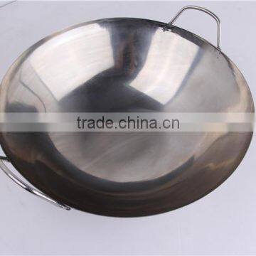 Non Stick Cooking Welded Joint Mini Chinese Stainless Steel Wok