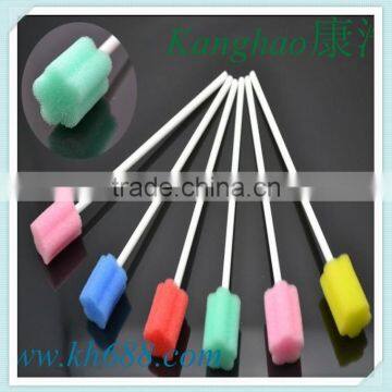 Factory directly sell plum blossom shape oral care swab,dispoable medical oral swab,dental oral swab