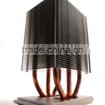 6061-T5 Stamping Aluminum Heat Sink With Heat Pipe photo-2