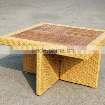 Flat Rattan Furniture Cube Composable Space-saving Dining Set photo-5