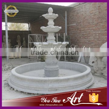 3 tiers granite fountain for garden